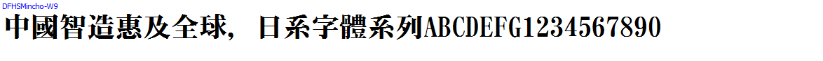 DFHSMincho-W9