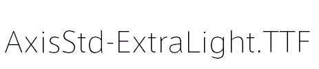 AxisStd-ExtraLight
