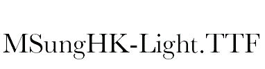 MSungHK-Light