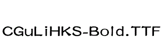 CGuLiHKS-Bold