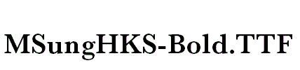 MSungHKS-Bold