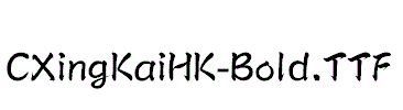 CXingKaiHK-Bold