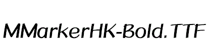 MMarkerHK-Bold