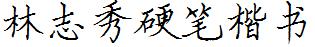 林志秀硬笔楷书修订版