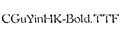 CGuYinHK-Bold