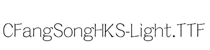 CFangSongHKS-Light