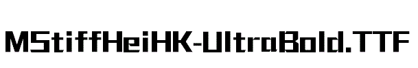 MStiffHeiHK-UltraBold