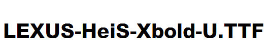 LEXUS-HeiS-Xbold-U