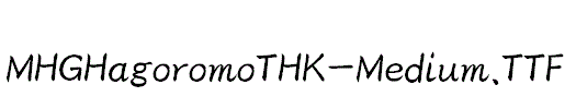 MHGHagoromoTHK-Medium
