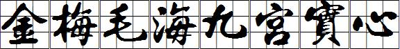 金梅毛海九宮實心