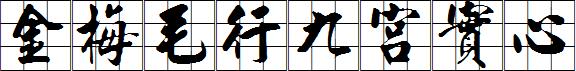 金梅毛行九宮實心