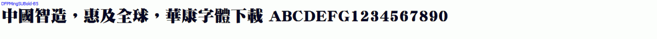 DFPMingSUBold-B5