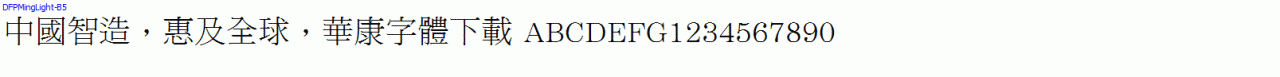 DFPMingLight-B5