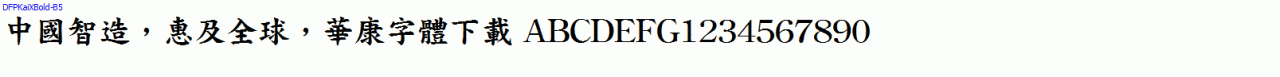 DFPKaiXBold-B5