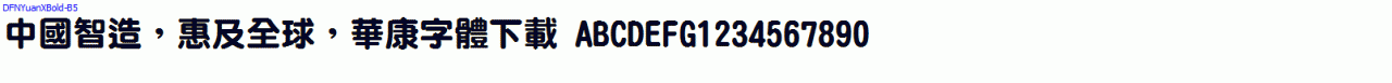 DFNYuanXBold-B5