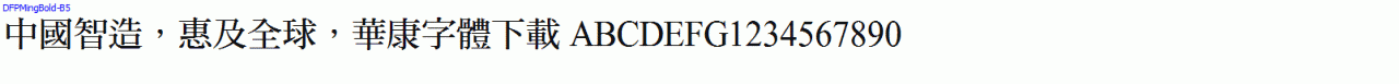 DFPMingBold-B5