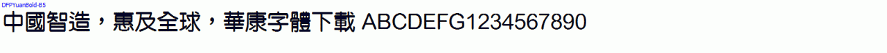 DFPYuanBold-B5