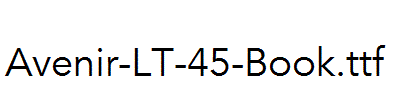 Avenir-LT-45-Book