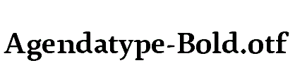 Agendatype-Bold