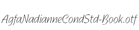 AgfaNadianneCondStd-Book