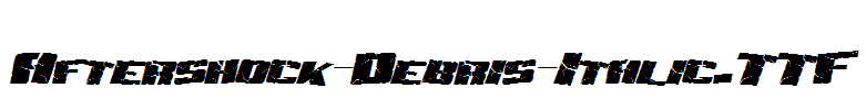 Aftershock-Debris-Italic