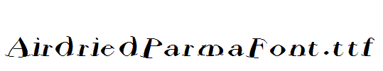 AirdriedParmaFont