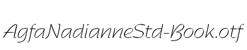AgfaNadianneStd-Book