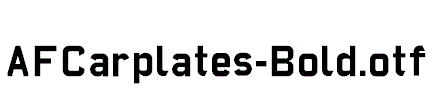 AFCarplates-Bold