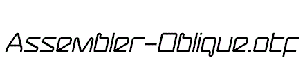 Assembler-Oblique