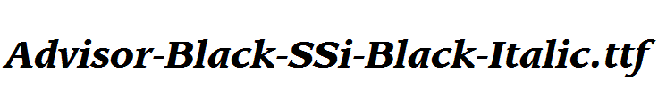 Advisor-Black-SSi-Black-Italic