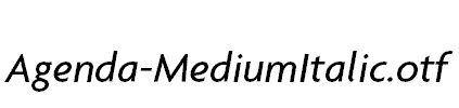 Agenda-MediumItalic