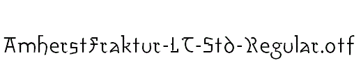 AmherstFraktur-LT-Std-Regular