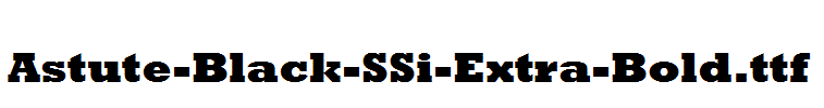 Astute-Black-SSi-Extra-Bold