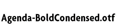 Agenda-BoldCondensed