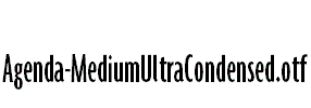 Agenda-MediumUltraCondensed