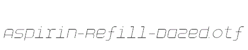 Aspirin-Refill-Dazed