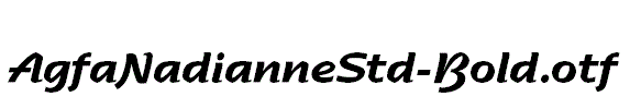 AgfaNadianneStd-Bold