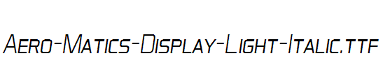 Aero-Matics-Display-Light-Italic