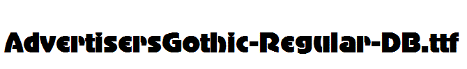 AdvertisersGothic-Regular-DB