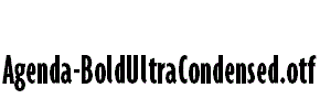 Agenda-BoldUltraCondensed