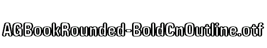 AGBookRounded-BoldCnOutline