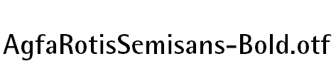 AgfaRotisSemisans-Bold