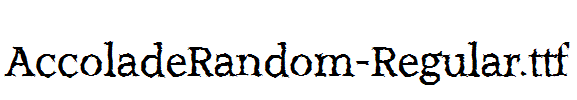 AccoladeRandom-Regular