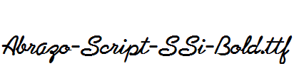 Abrazo-Script-SSi-Bold