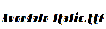 Avondale-Italic