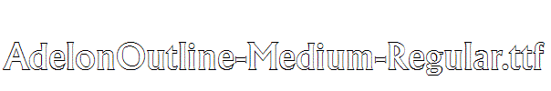 AdelonOutline-Medium-Regular