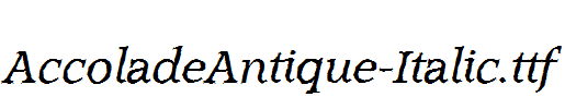AccoladeAntique-Italic