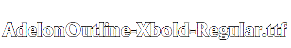 AdelonOutline-Xbold-Regular