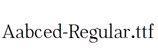 Aabced-Regular