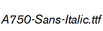 A750-Sans-Italic